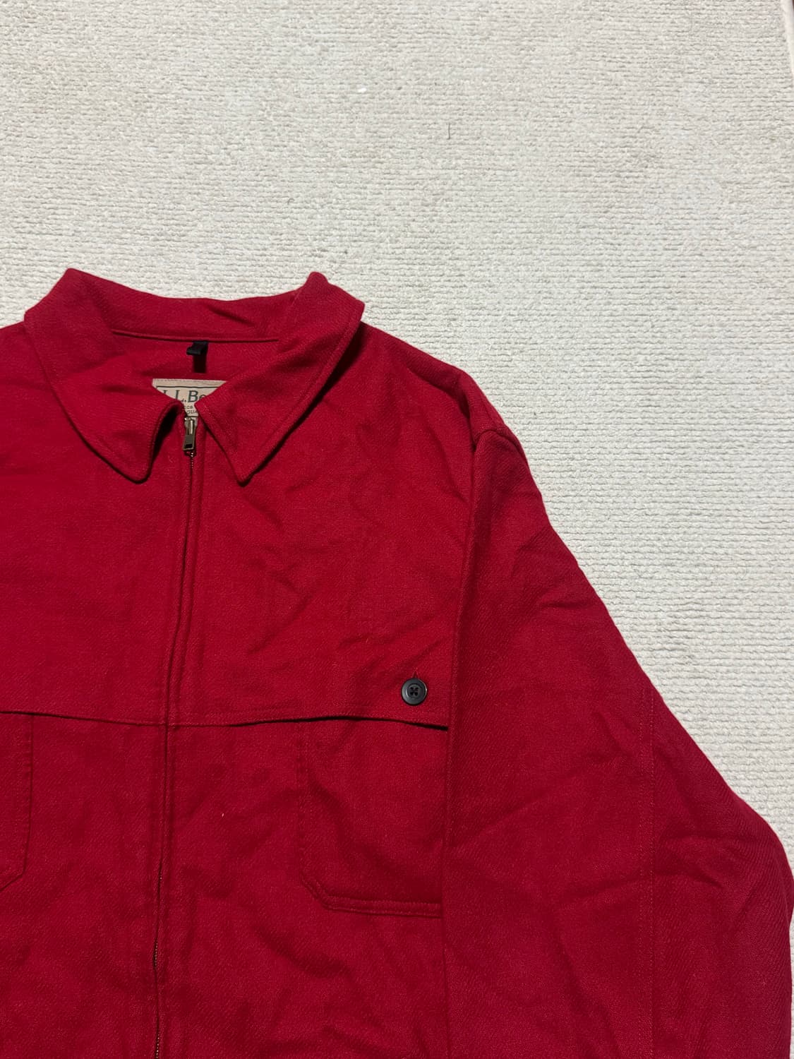 00s 엘엘빈 L.L.Bean Wool Zip Jacket XL 상품이미지2