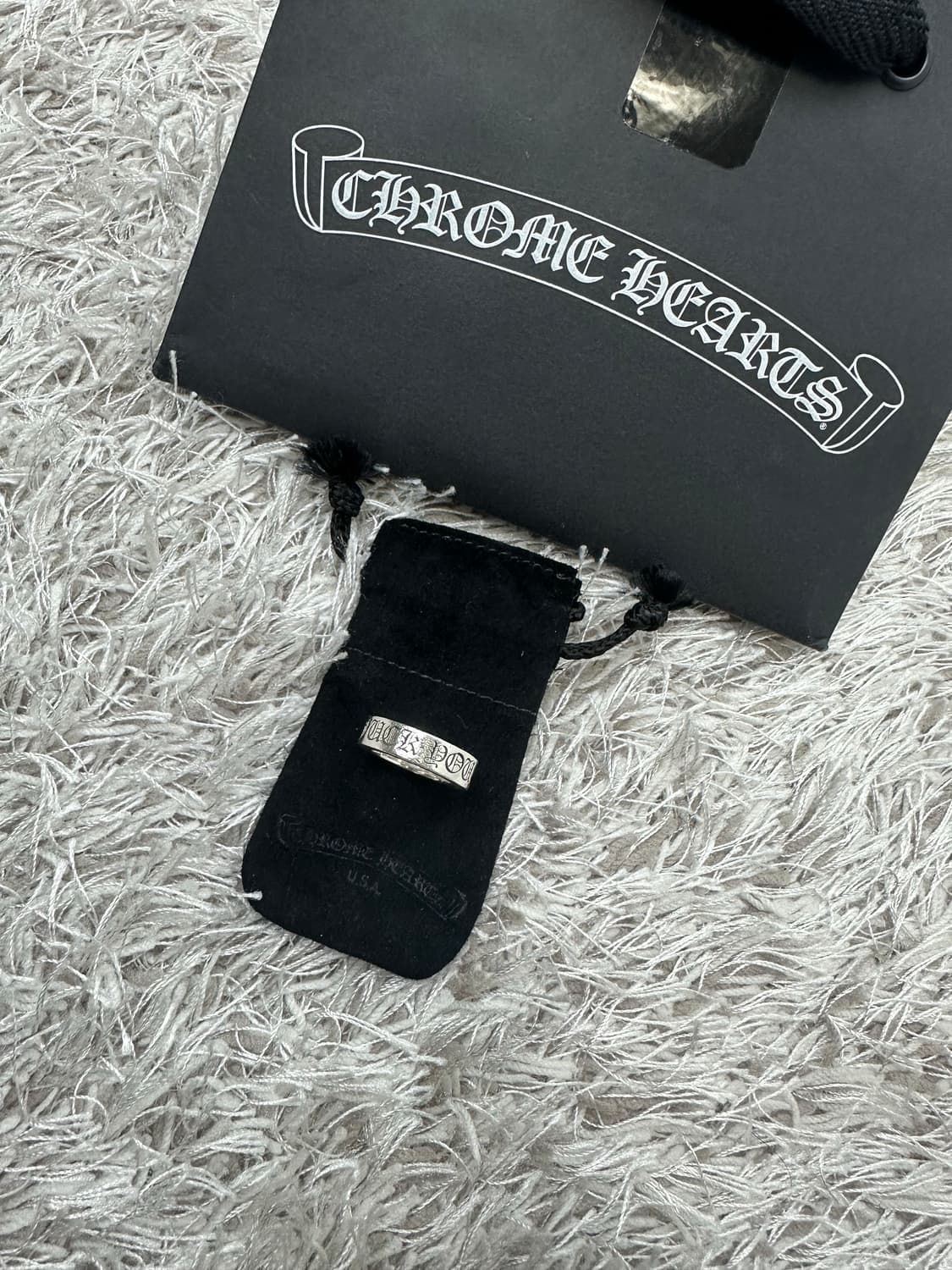 [US 5.5] 백화점판 정품 크롬하츠 퍽유링 6mm 상품이미지1