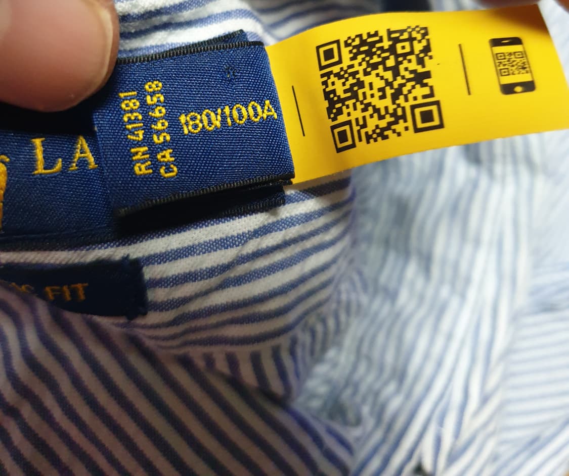 폴로랄프로렌 클래식핏 스트라이프 셔츠 (L) 상품이미지5