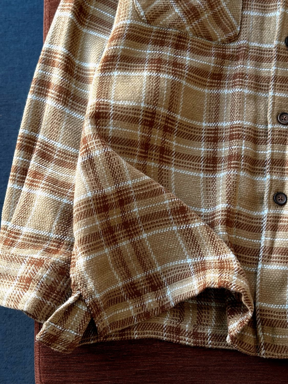 Acrylic woven check work shirt 상품이미지4