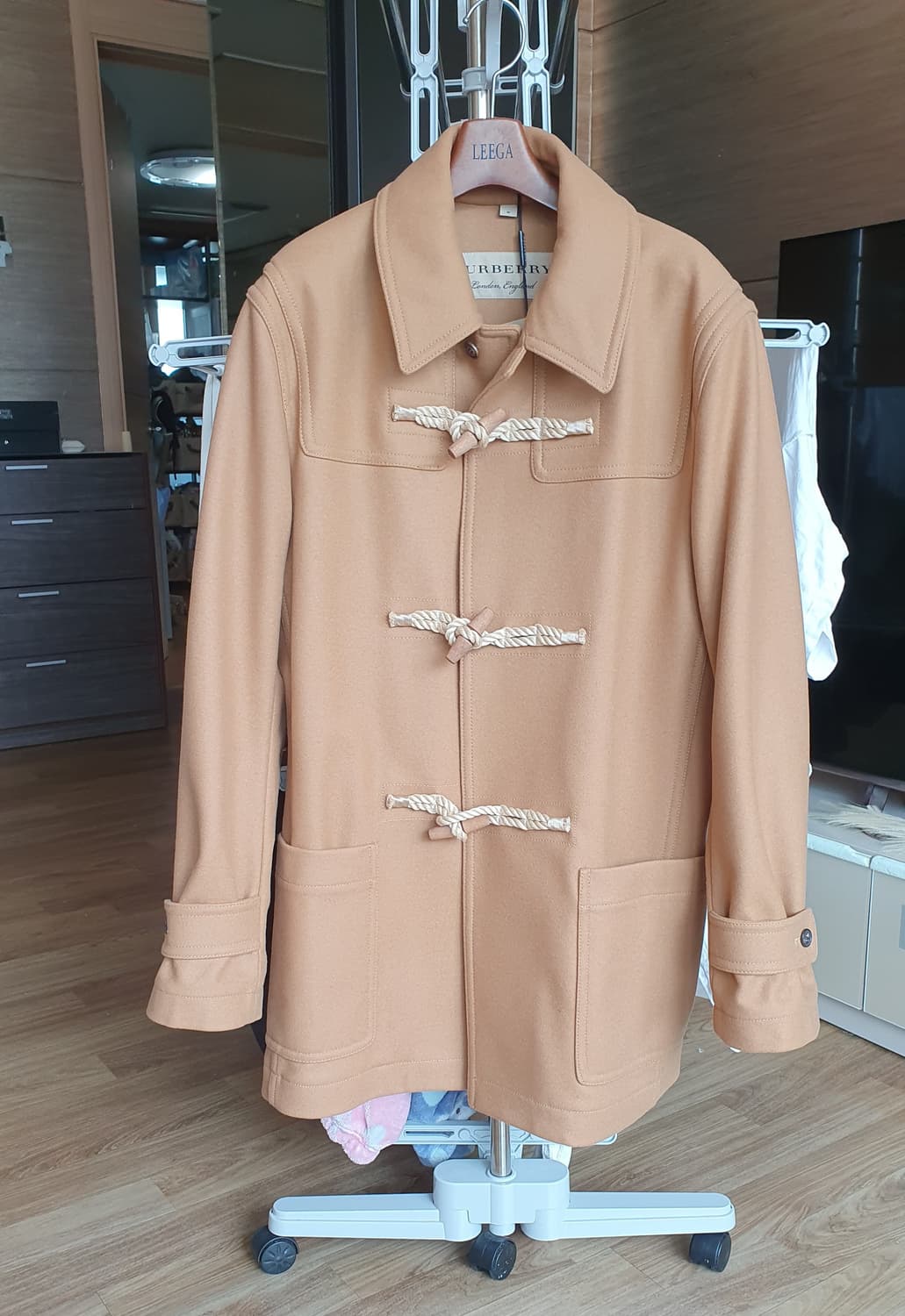 버버리 더플코트 카멜 M 상품이미지1