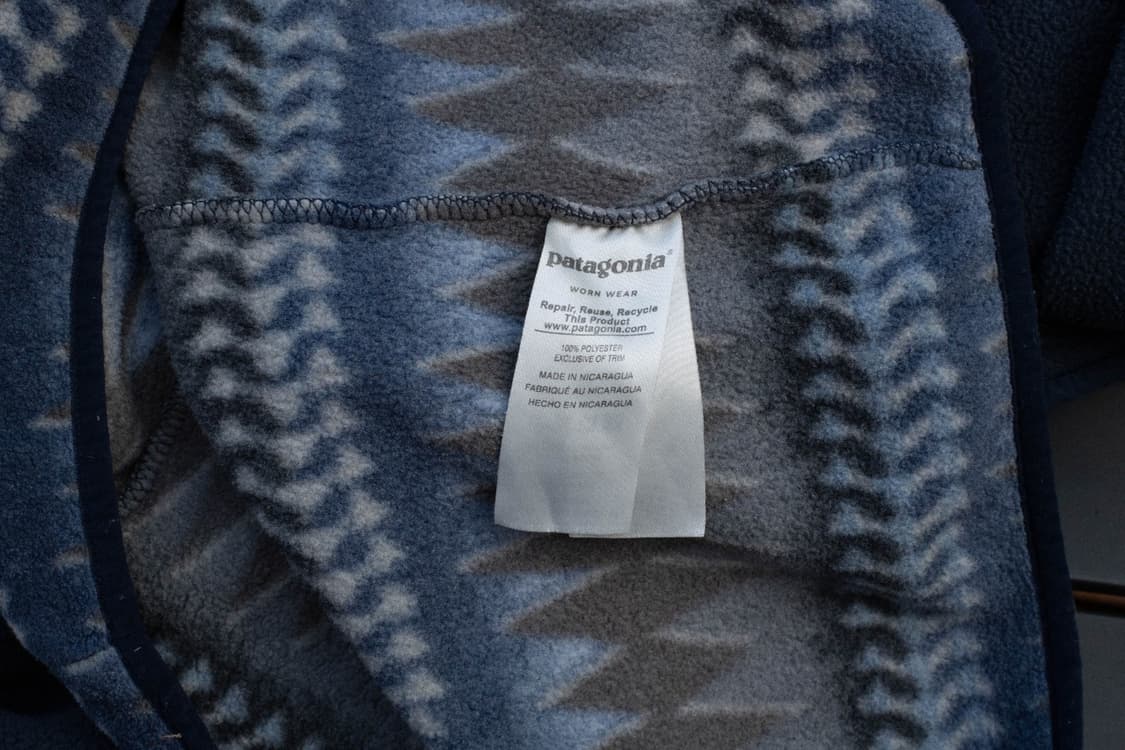 18FW 파타고니아 신칠라 스냅-티 플리스 네이비/숏헤어 멀티 패턴 상품이미지3