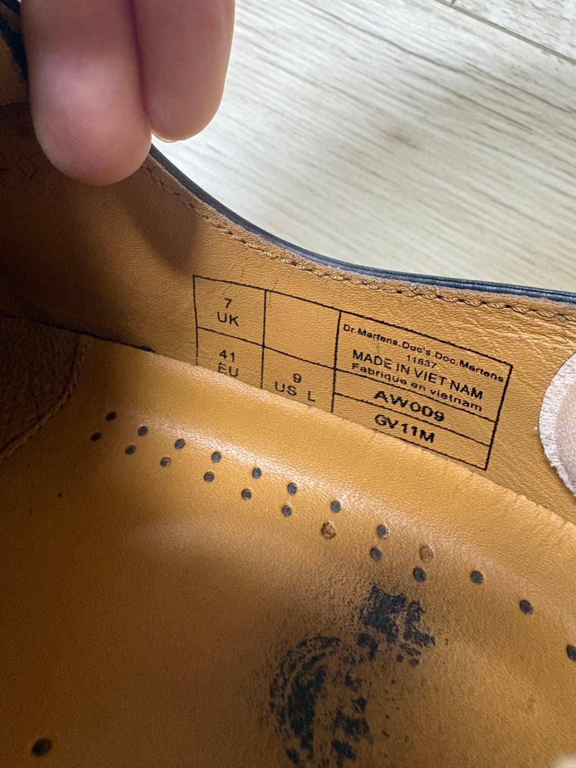 닥터마틴 1461 3홀 스무스 네이비 260 상품이미지7