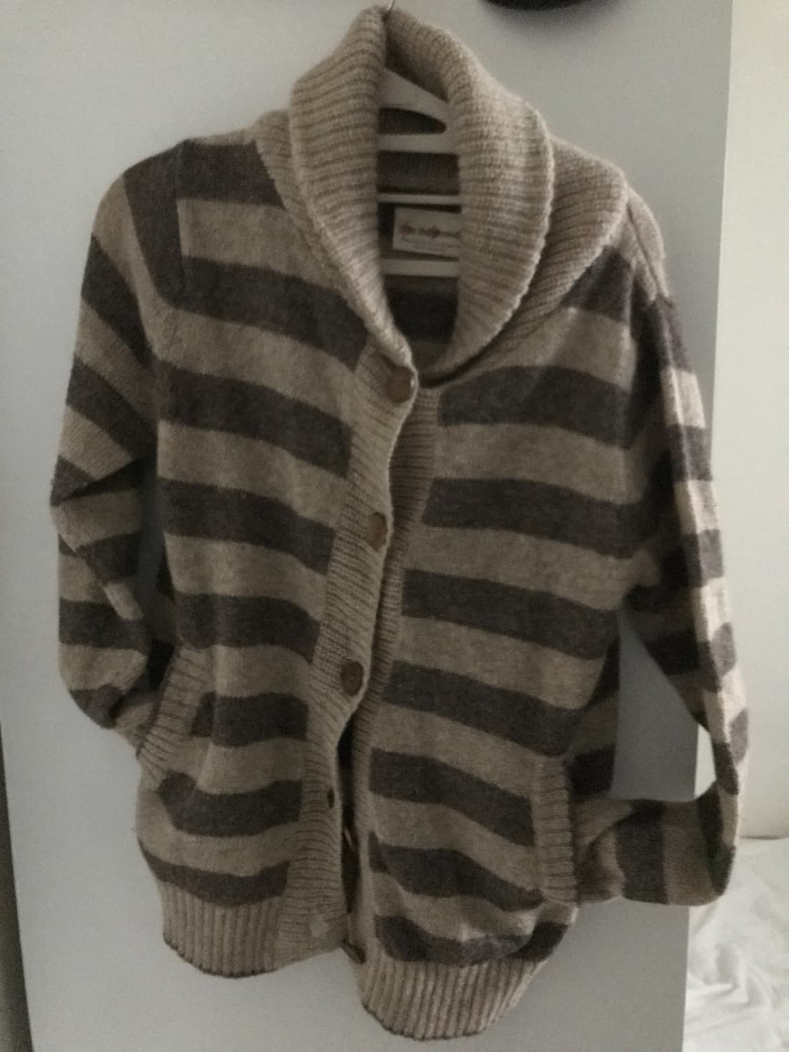 사와코깔 빈티지 스트라이프 가디건 모리걸 상품이미지2