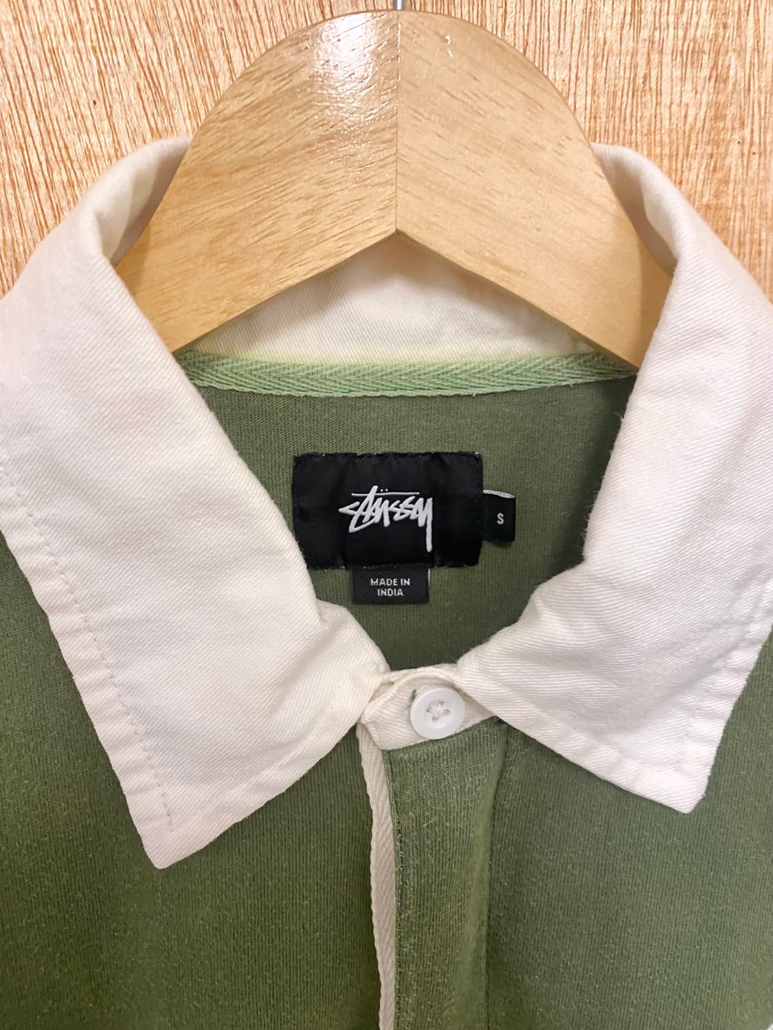 STUSSY bleach washed collar t-shirts 스투시 상품이미지6
