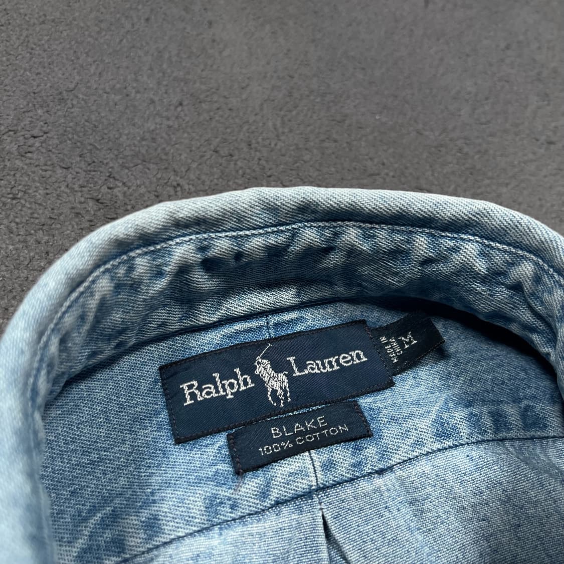 90's 폴로 데님 셔츠 상품이미지4