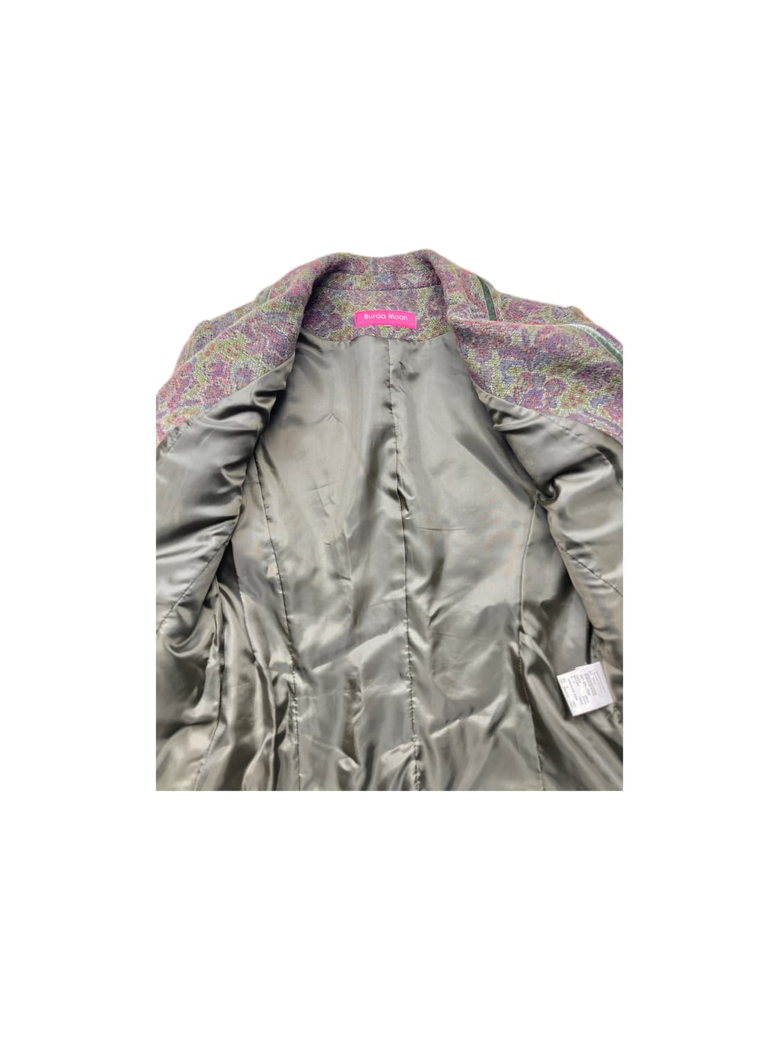 패턴 울 코트 상품이미지6