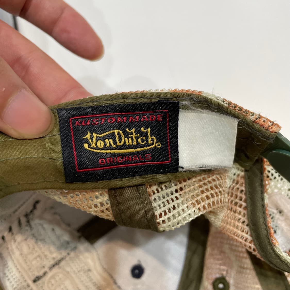 Von dutch 본더치 Y2K 리플렉티브 카모 볼캡 상품이미지8