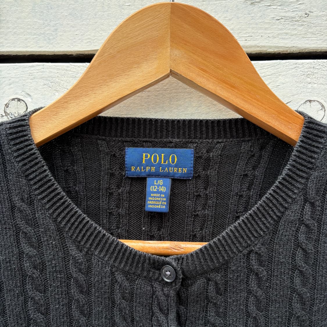 Polo 폴로 케이블 꽈배기 니트 가디건 상품이미지3