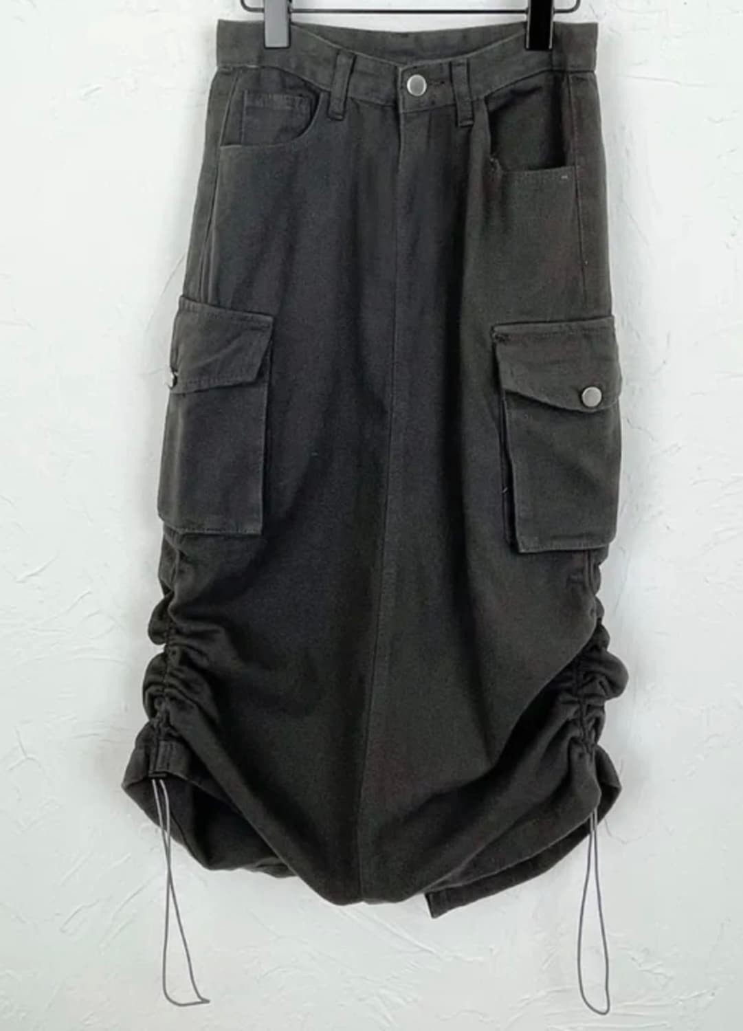 카고 사이드 스트링 롱 스커트 상품이미지1