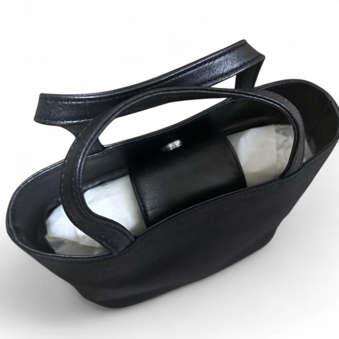 장폴고티에 뉴로즈 레더 핸드백 토트백 블랙 상품이미지4