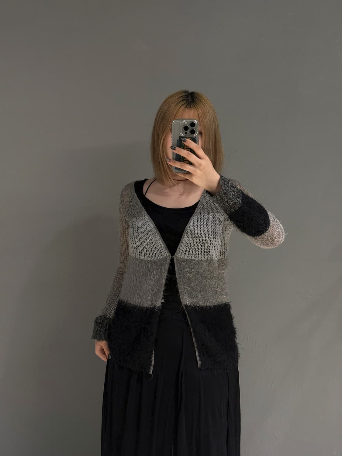 Sly hairy texture stripe cardigan 상품이미지1