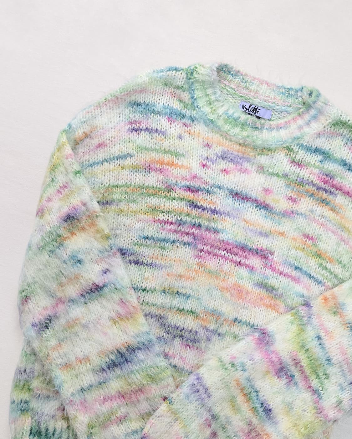 멜로우 파스텔 믹스 루즈 핏 니트 상품이미지3