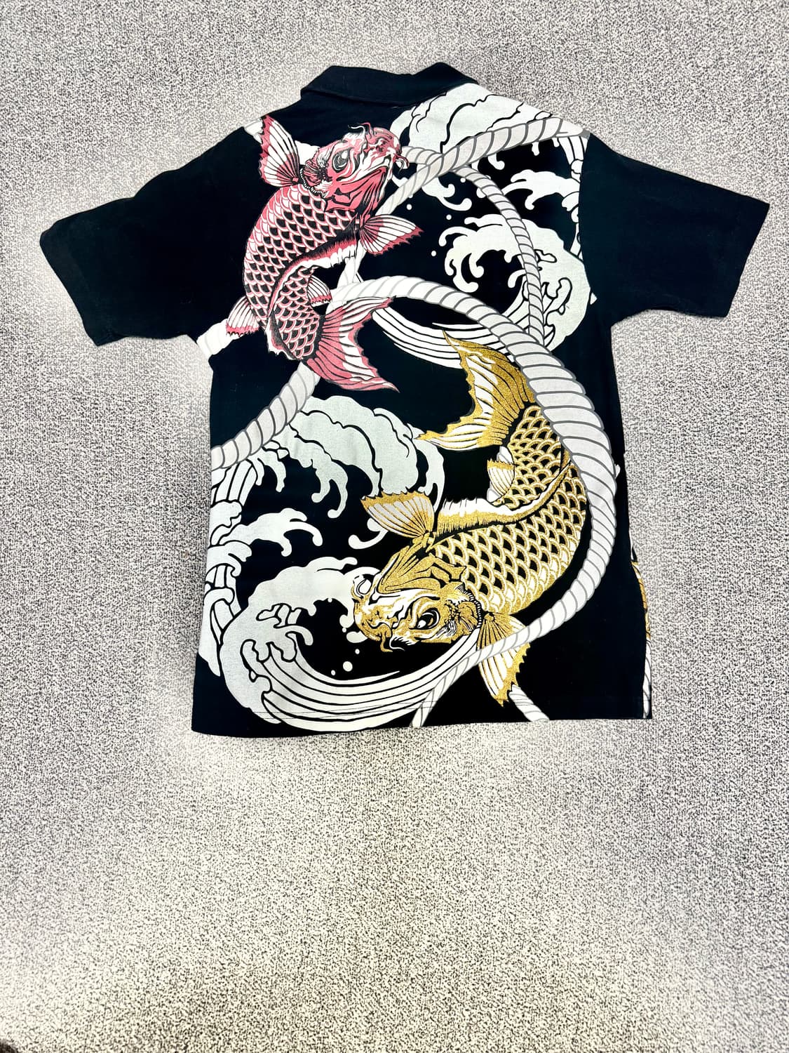 •Japanese 오리엔탈 コイ(잉어) 반팔 카라티 상품이미지2