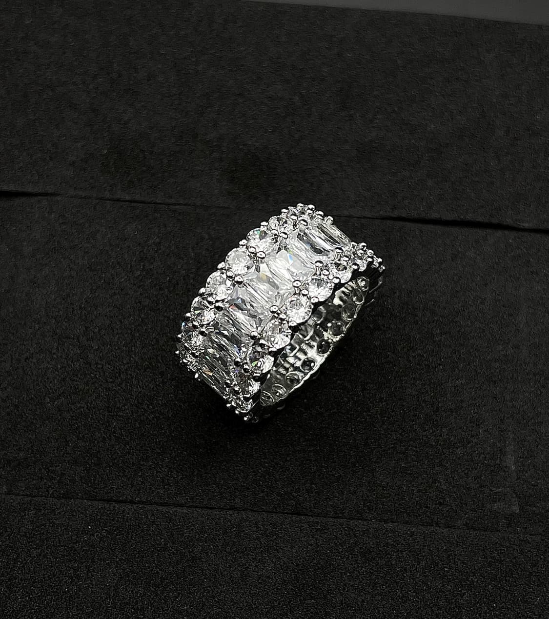 pcr053 Crown white cubic ring 상품이미지6