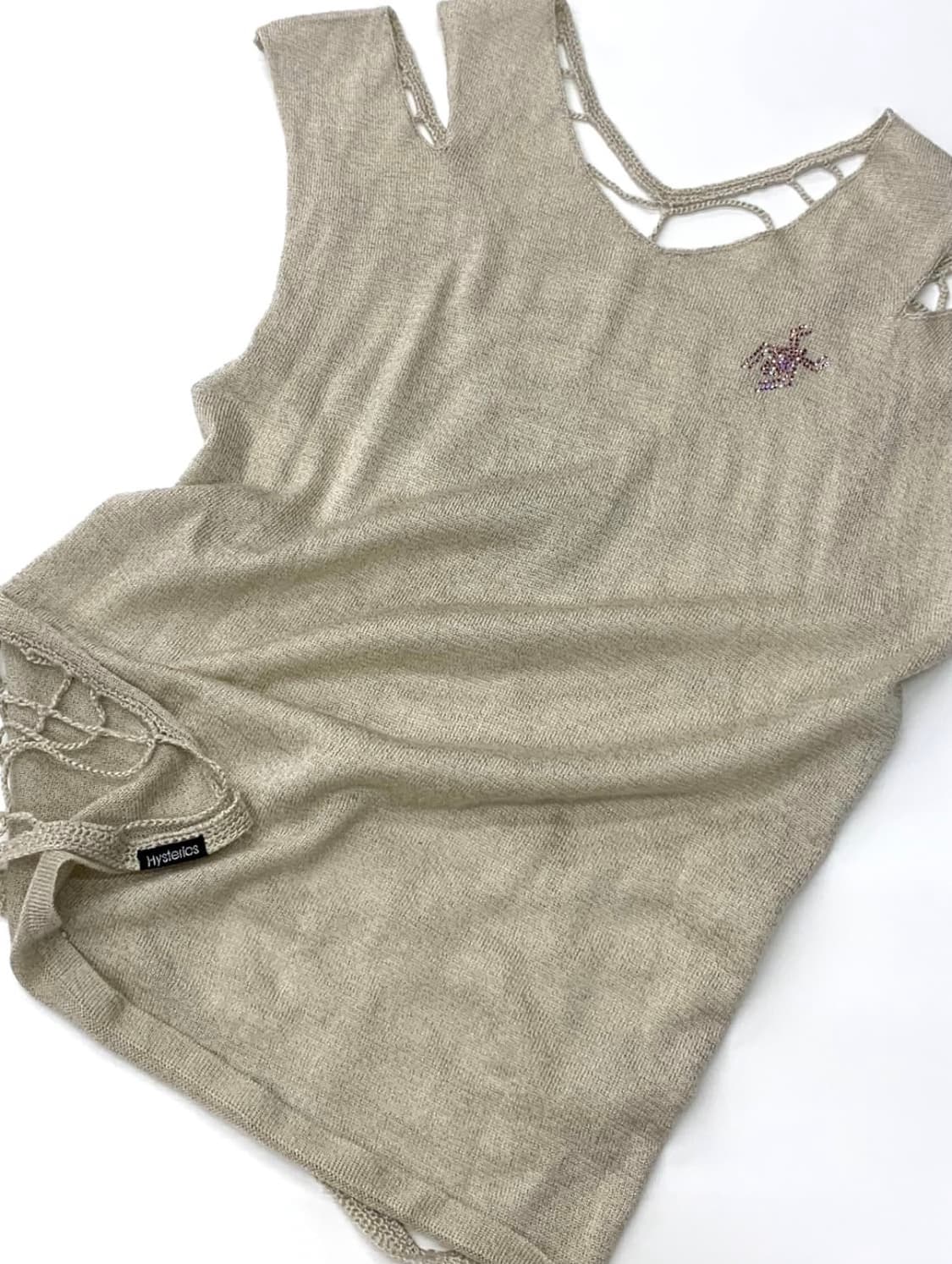 Hysteric Glamour 히스테릭글래머 크로쉐 니트 탑 상품이미지5