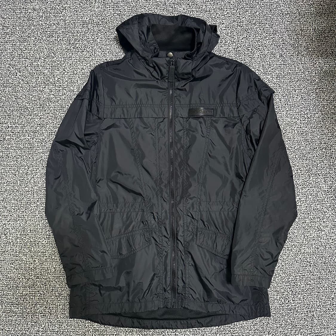 (M추천) 후부 FUBU 블랙 후드 바람막이 자켓 상품이미지1