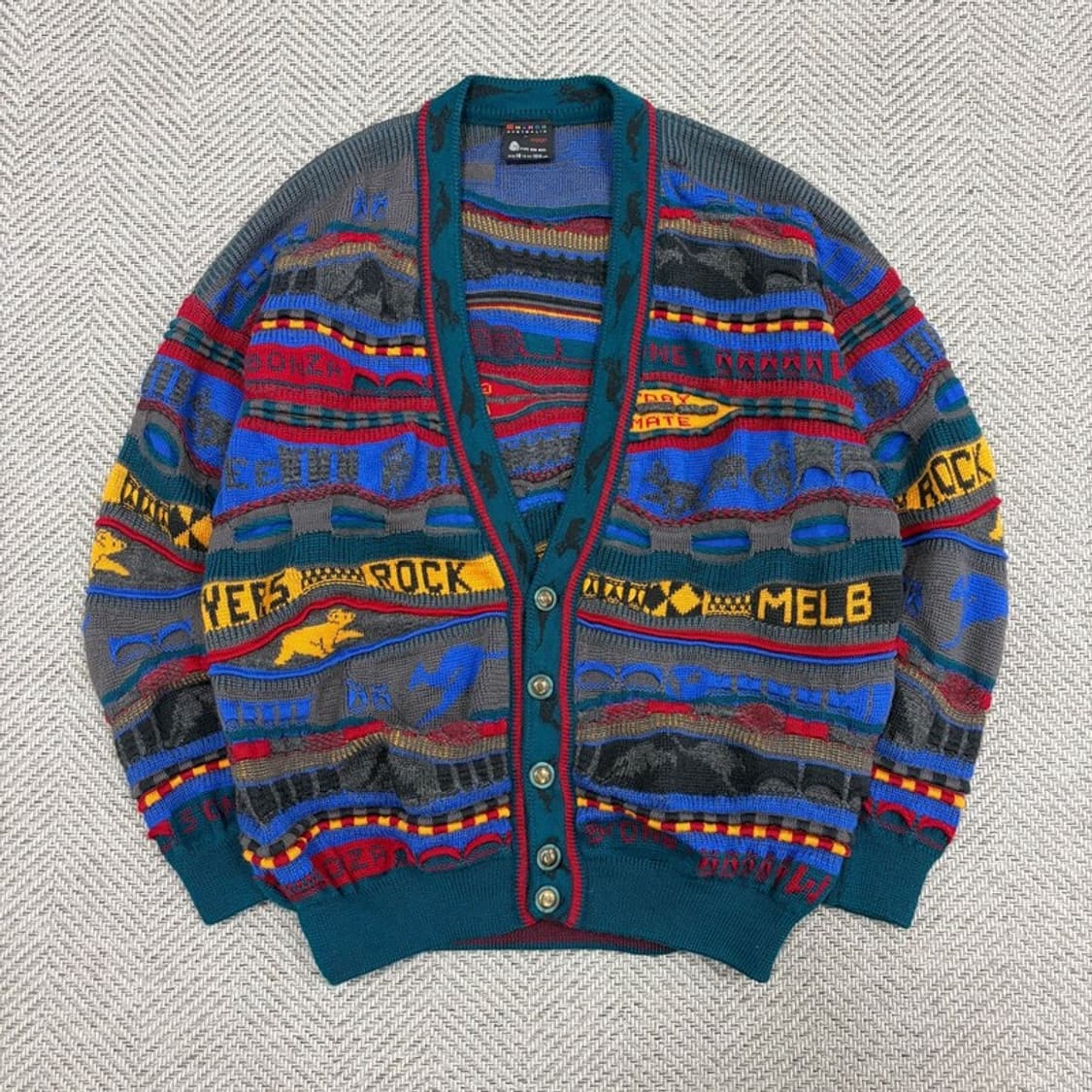 오스트레일리아 울 케이블 가디건 v2080 상품이미지1