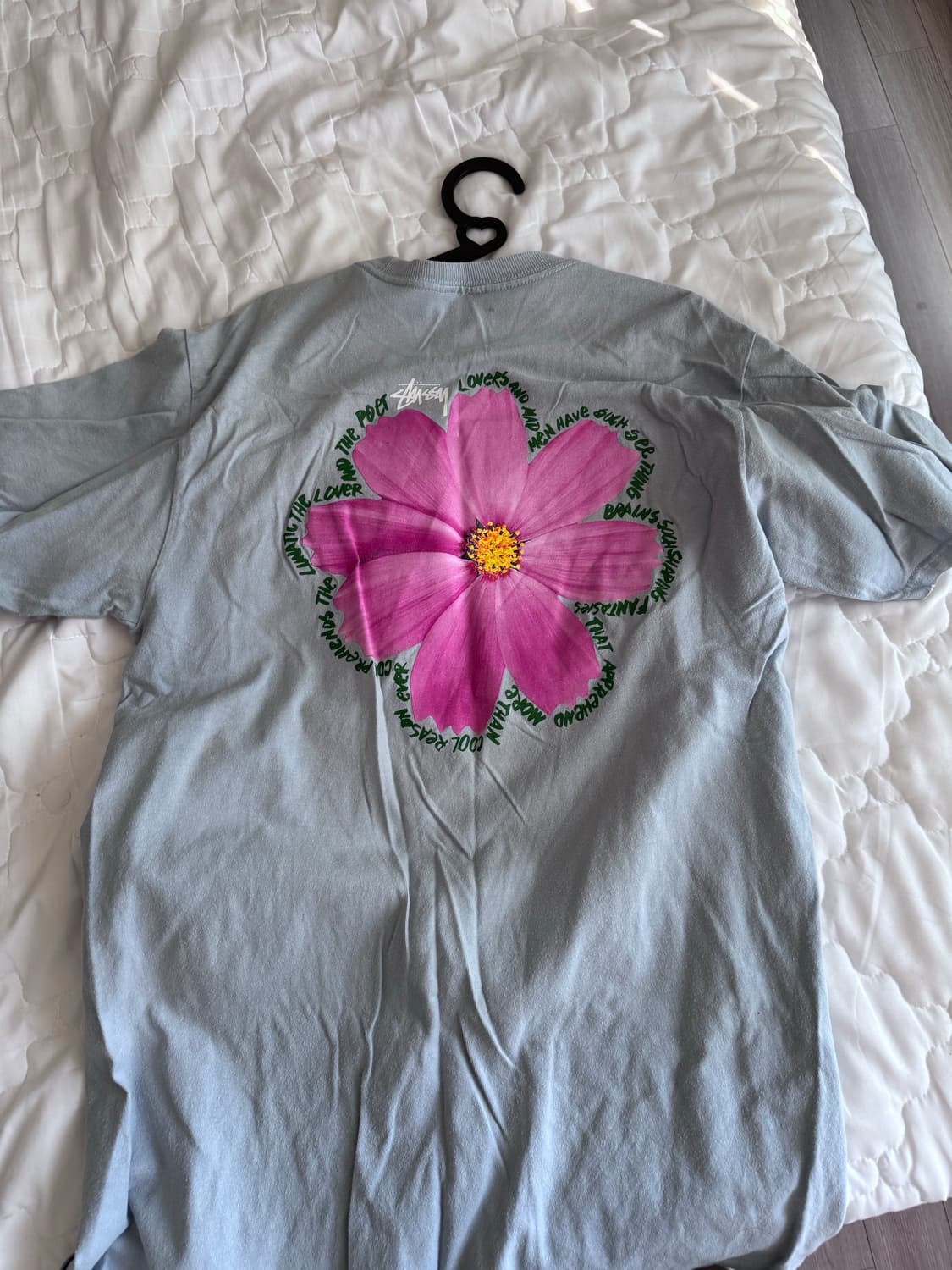 스투시 코스모스 반팔(하늘색) 상품이미지4