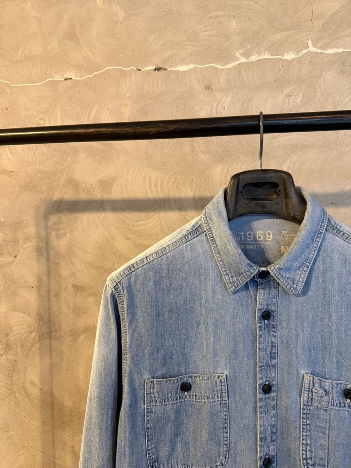 갭 1969 데님 셔츠 슬림100 상품이미지2