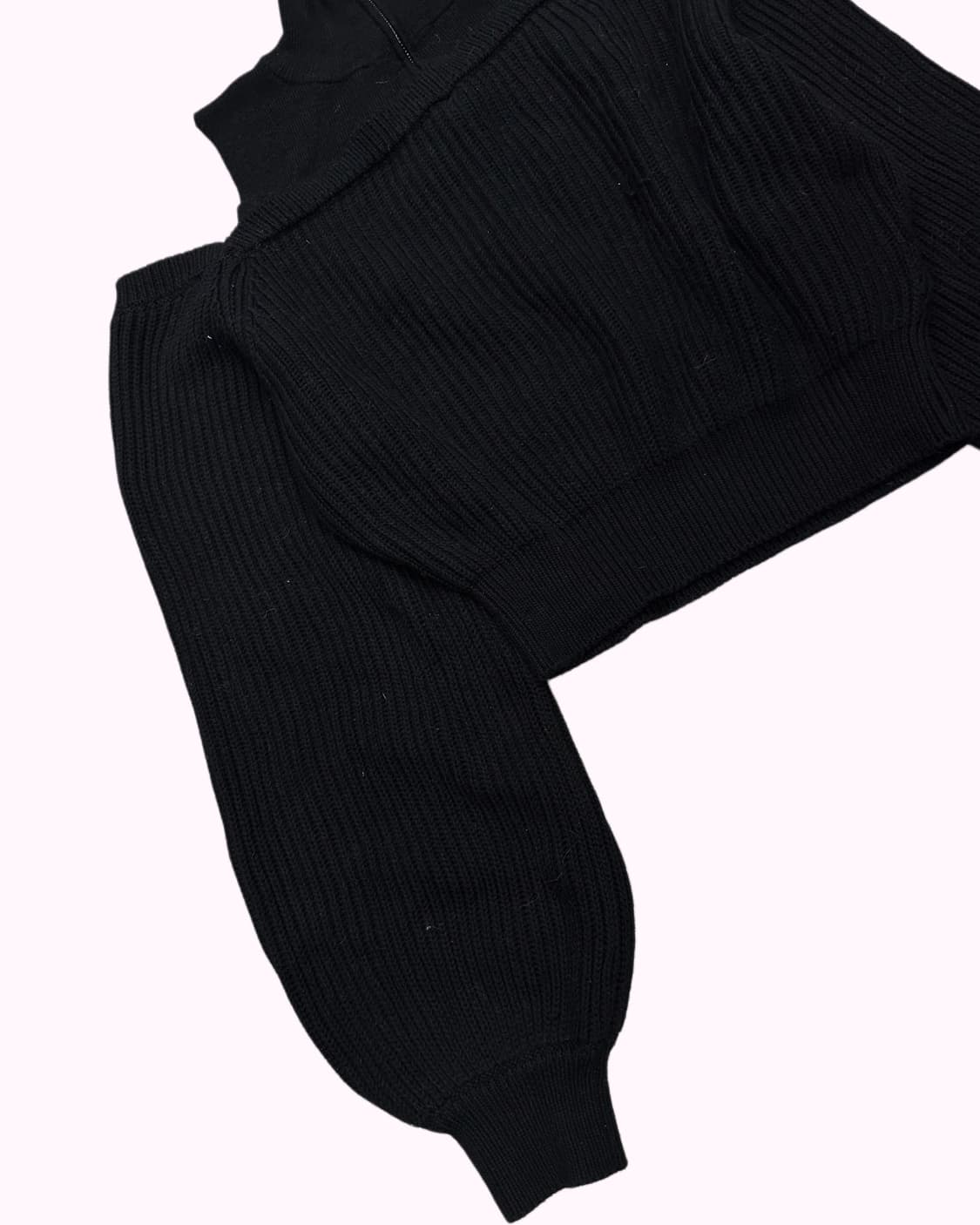 MURUA off-shoulder layered knit zip-up 상품이미지3