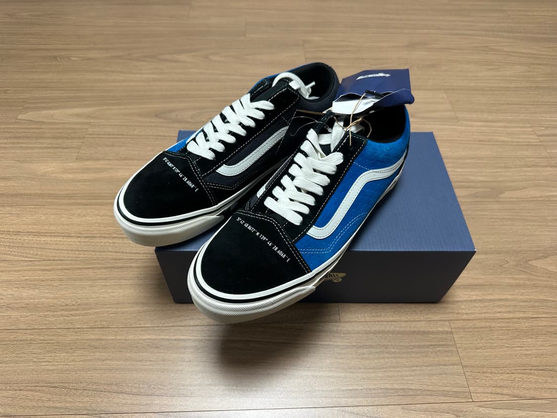 285 반스 미타 스니커즈 프리미엄 올드스쿨 고어텍스 블랙 블루 상품이미지6