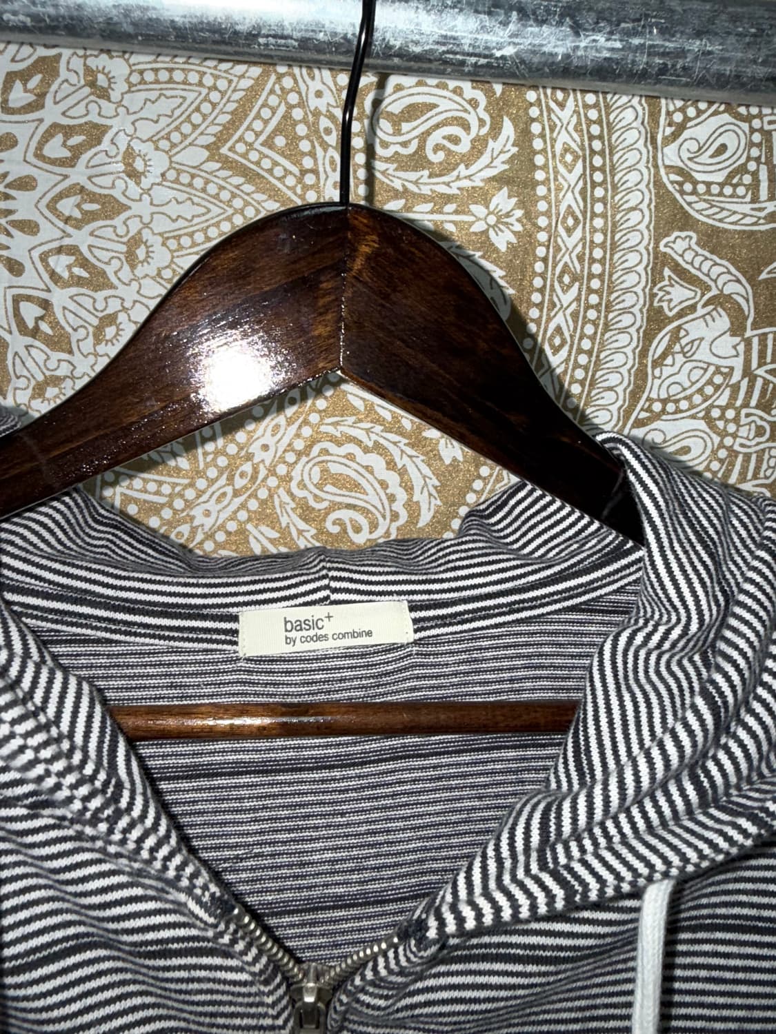 코데즈컴바인 스트라이프 후드집업 자켓 상품이미지5