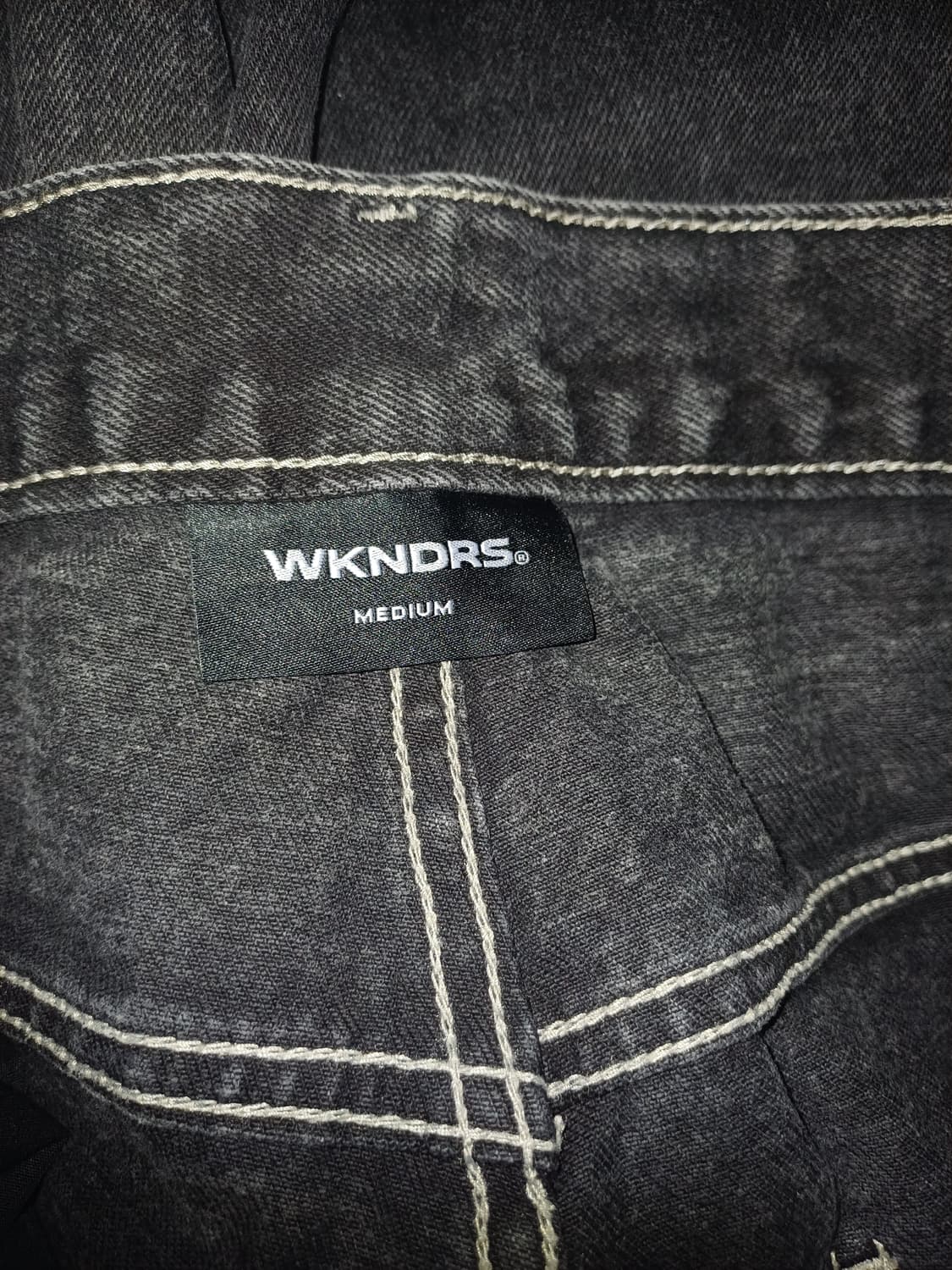 위캔더스 카펜터 데님 와이드 팬츠 m 상품이미지4