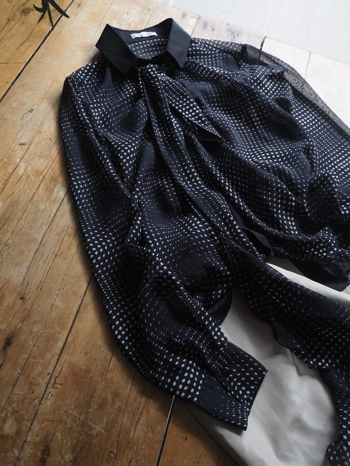 NARACAMICIE tie neck blouse  상품이미지1