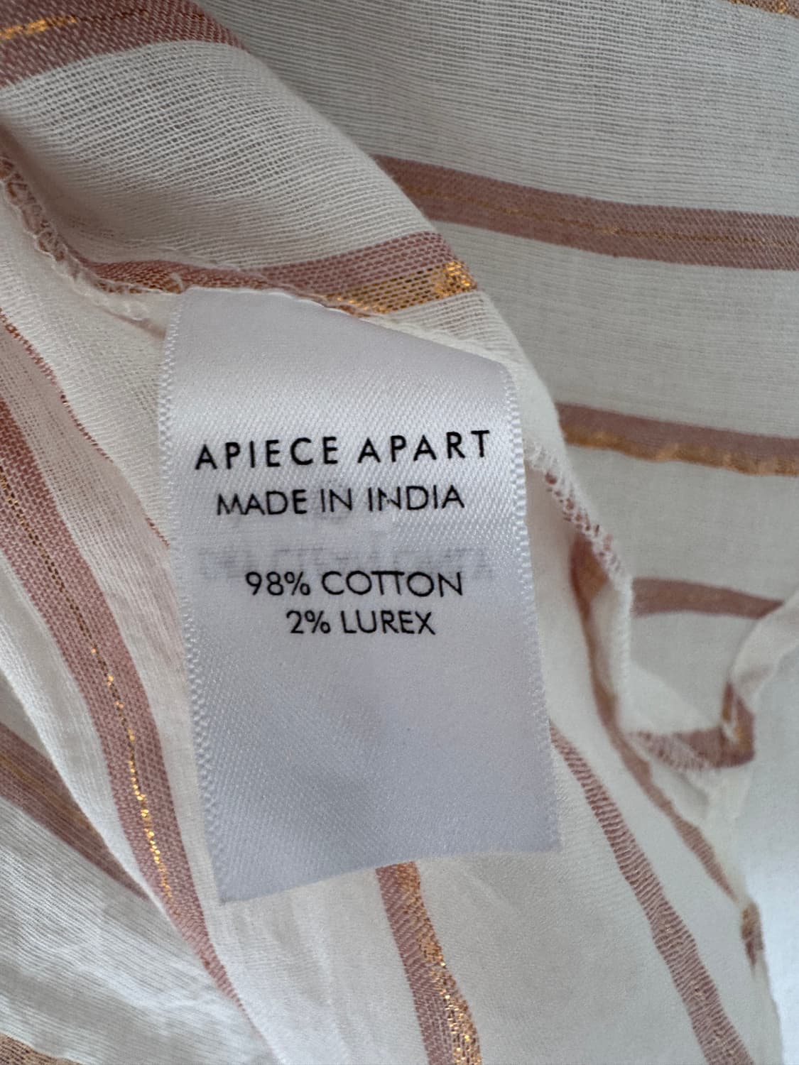 새상품 컨디션 Apiece Apart 스트라이프 셔츠 2사이즈(55사이즈 상품이미지2