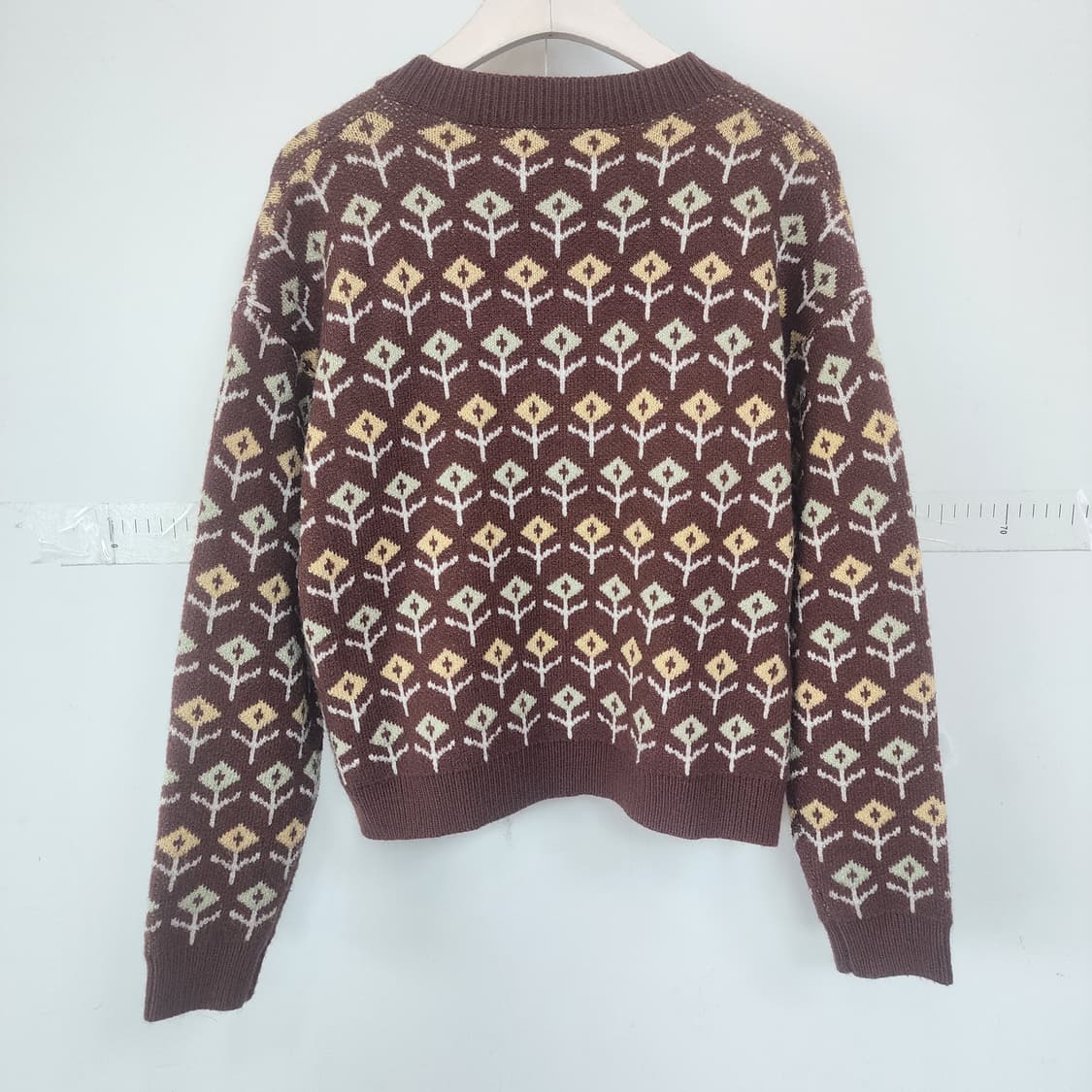 지고트 플라워 패턴 가디건 상품이미지7