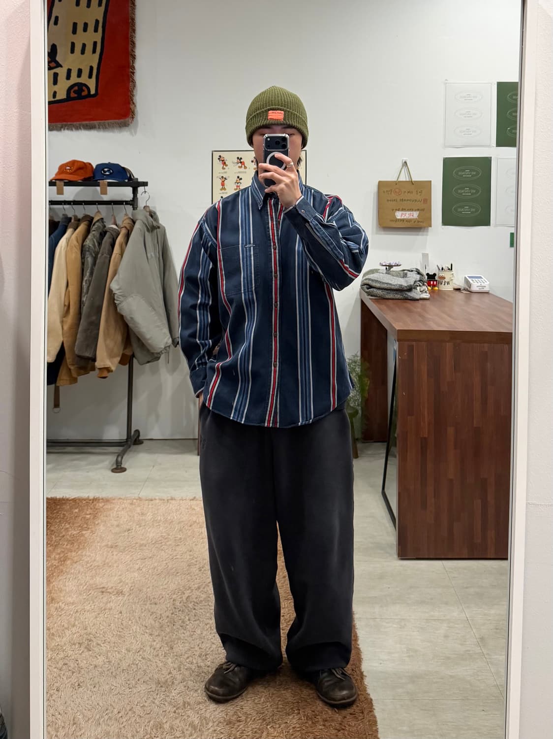 00s Chaps RL 챕스 랄프로렌 옥스퍼드 스트라이프 셔츠 상품이미지2