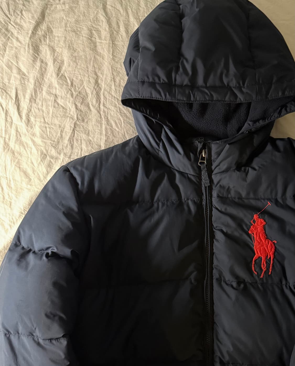 폴로 빅포니 패딩 네이비 L 상품이미지1