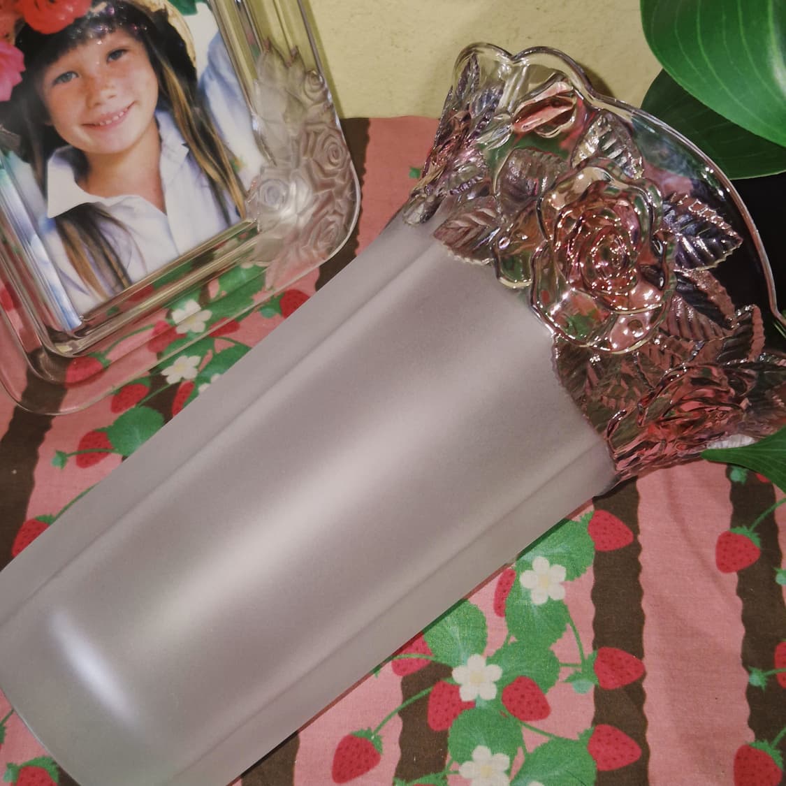 90s 소가 컬러 로즈 불투명 러플 기둥 꽃병 상품이미지10