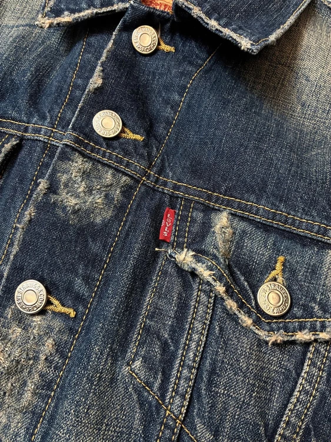 리바이스 70505 3세대 에이징 데님 트러커 자켓 PN7807 상품이미지3