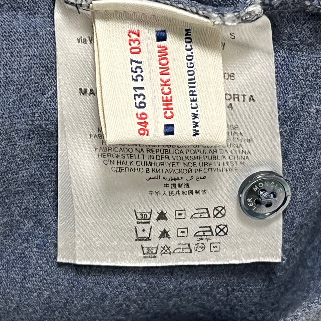 S 몽클레어 로고 패치 카라 티셔츠 상품이미지4