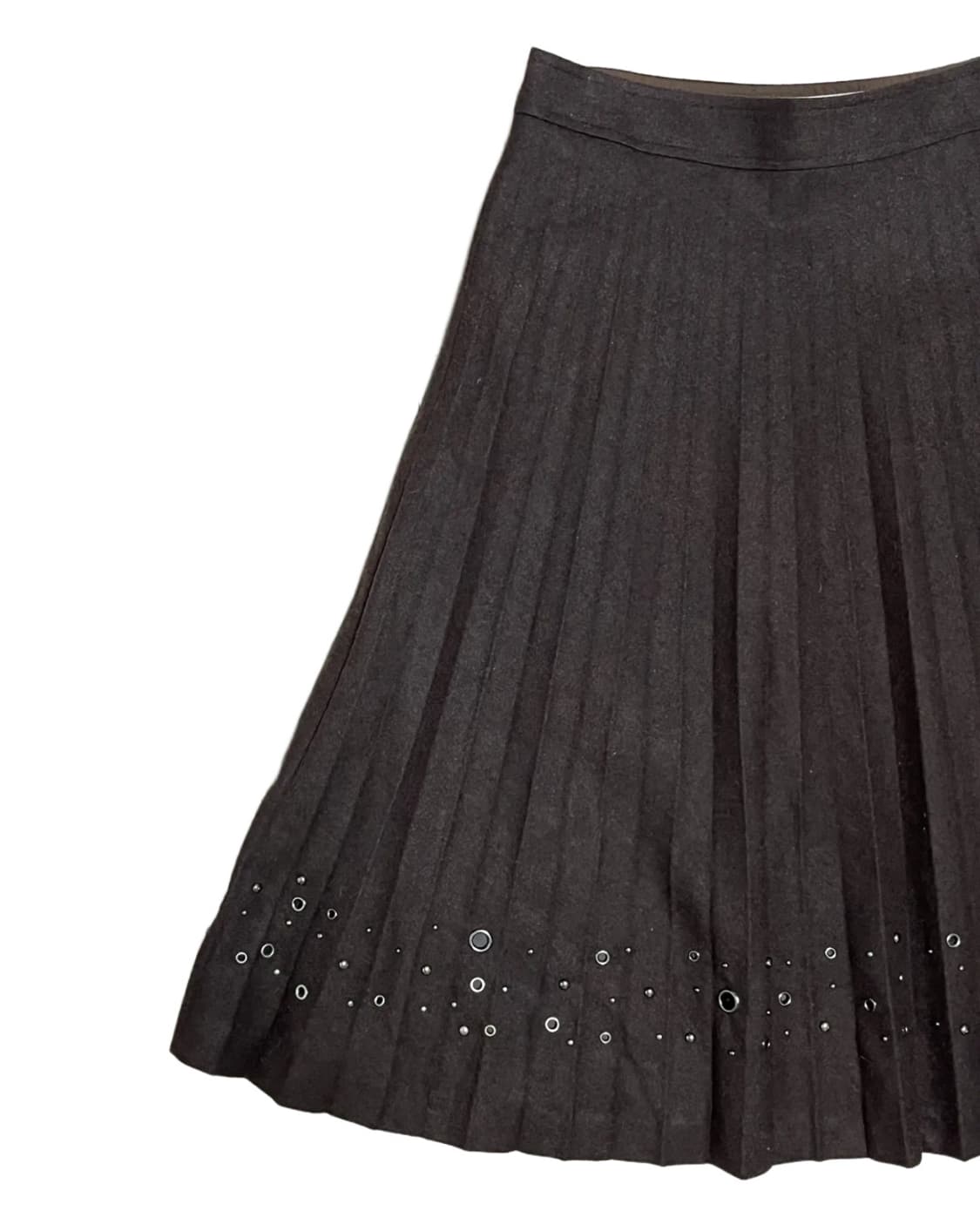 Brown eyelet skirt 상품이미지3