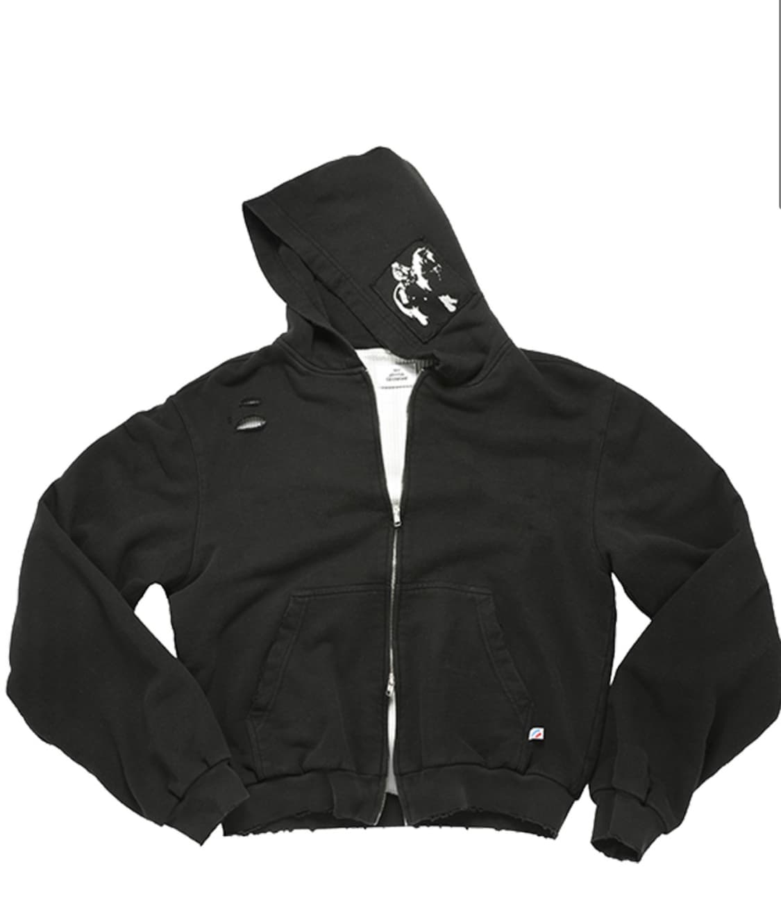 L mjd 엠제이디 카우보이 패치 써멀 후드집업 후디 미개봉 판매 상품이미지1