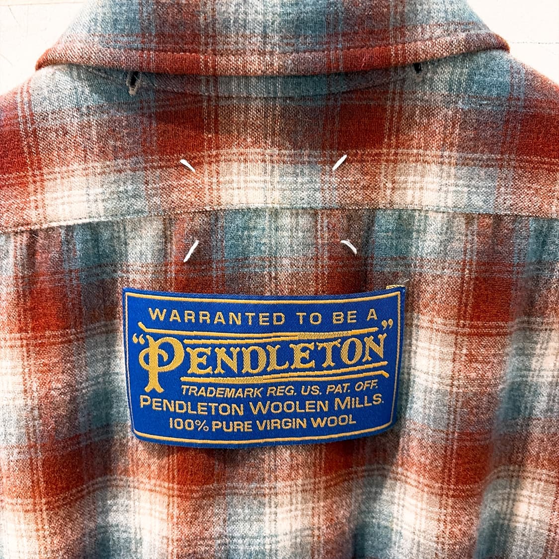 (정품/새상품) 메종 마르지엘라 남성 펜들턴 울 셔츠 상품이미지5