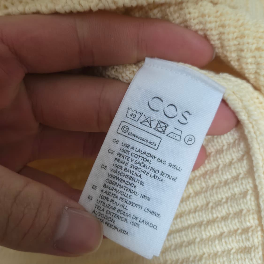 코스 코튼 니트 티셔츠 상품이미지5