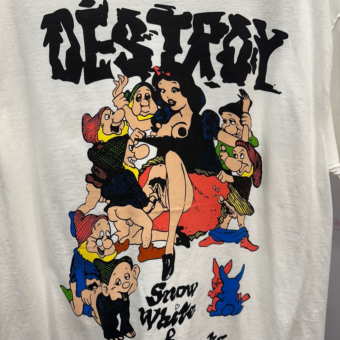 White Snow White Print T-Shirt 상품이미지5
