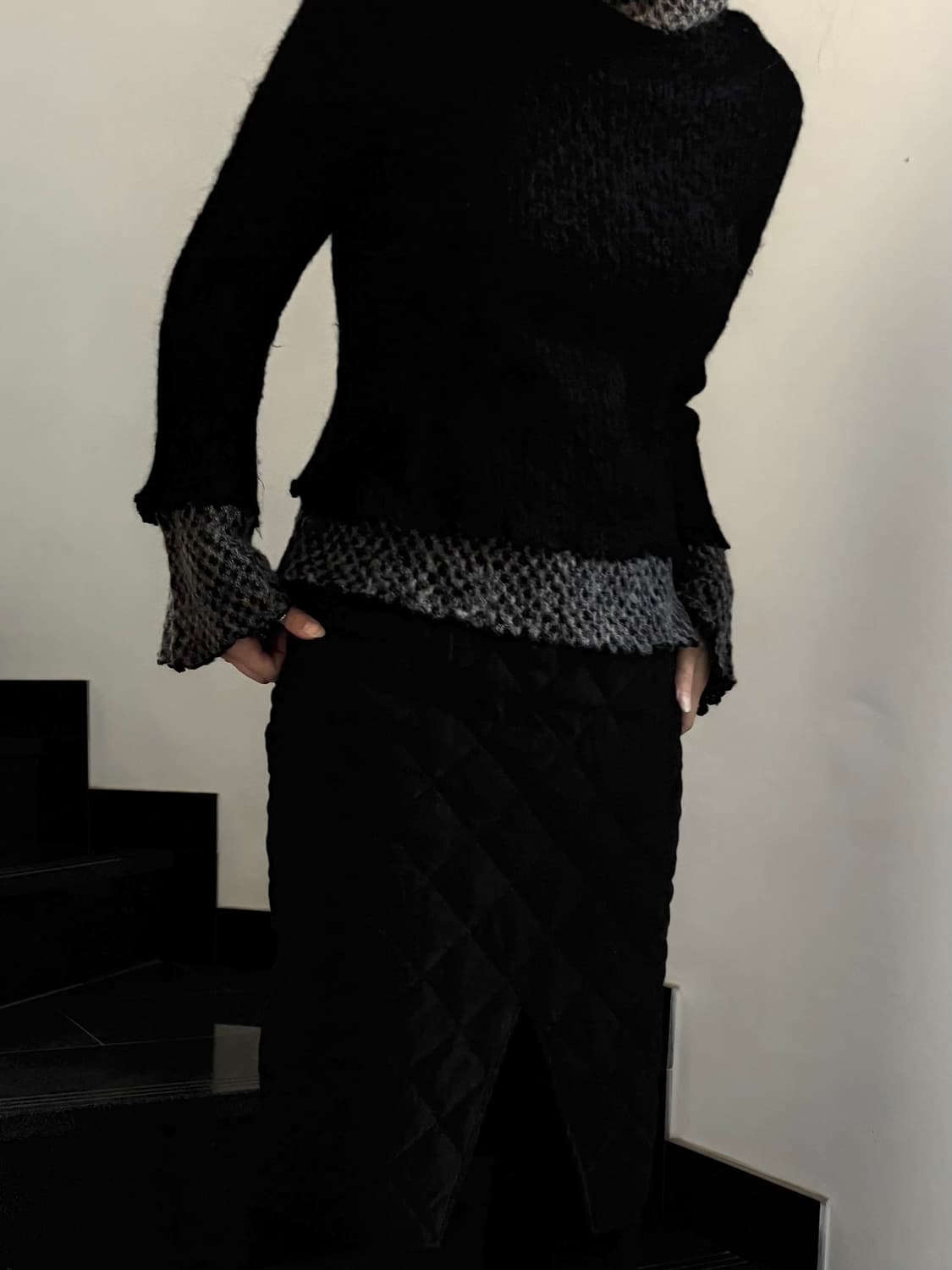 레이어드 폴라 니트 상품이미지3