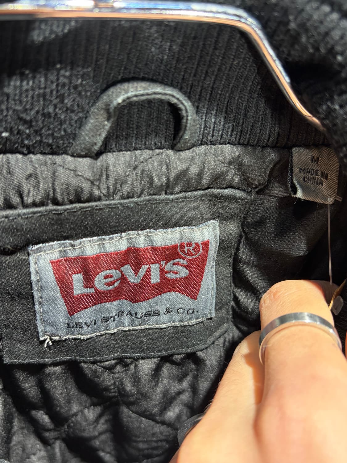 M 리바이스 투포켓 워시드 블랙 야상 자켓 상품이미지5