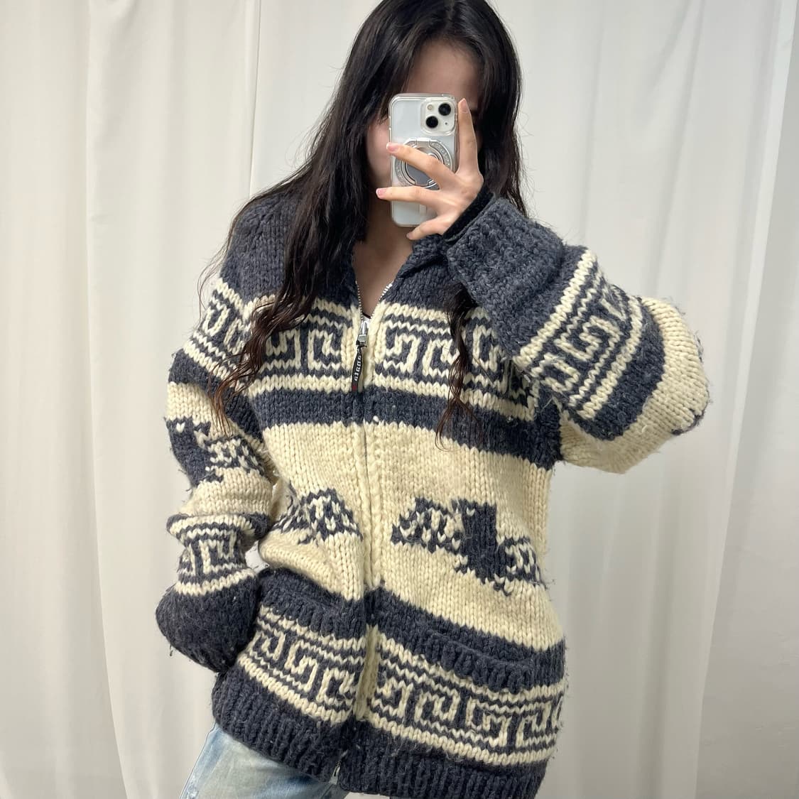 Kanata Blue Gray Cowichan 상품이미지1