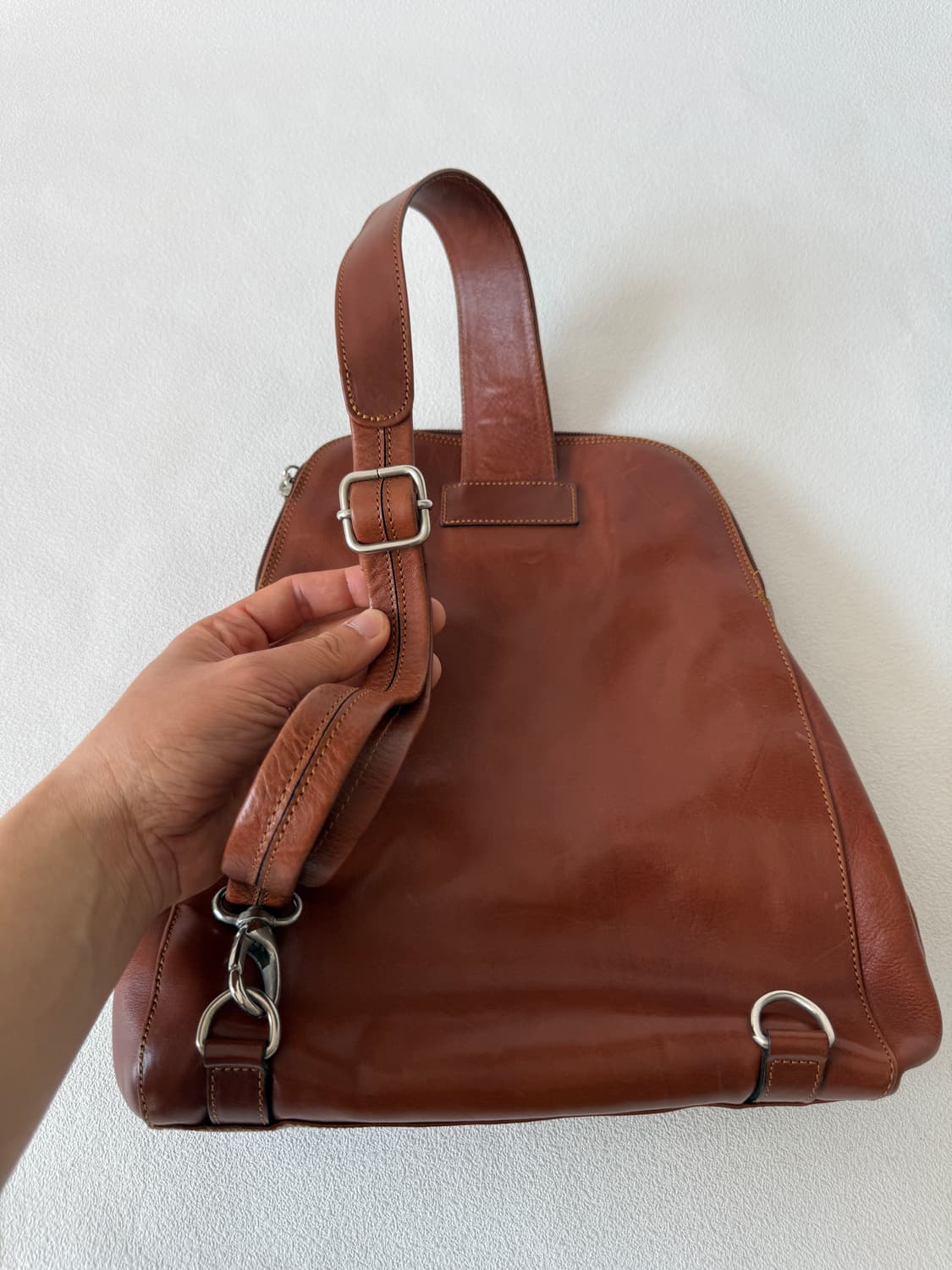 Cristian 레더 슬링백(ITALY) 상품이미지4