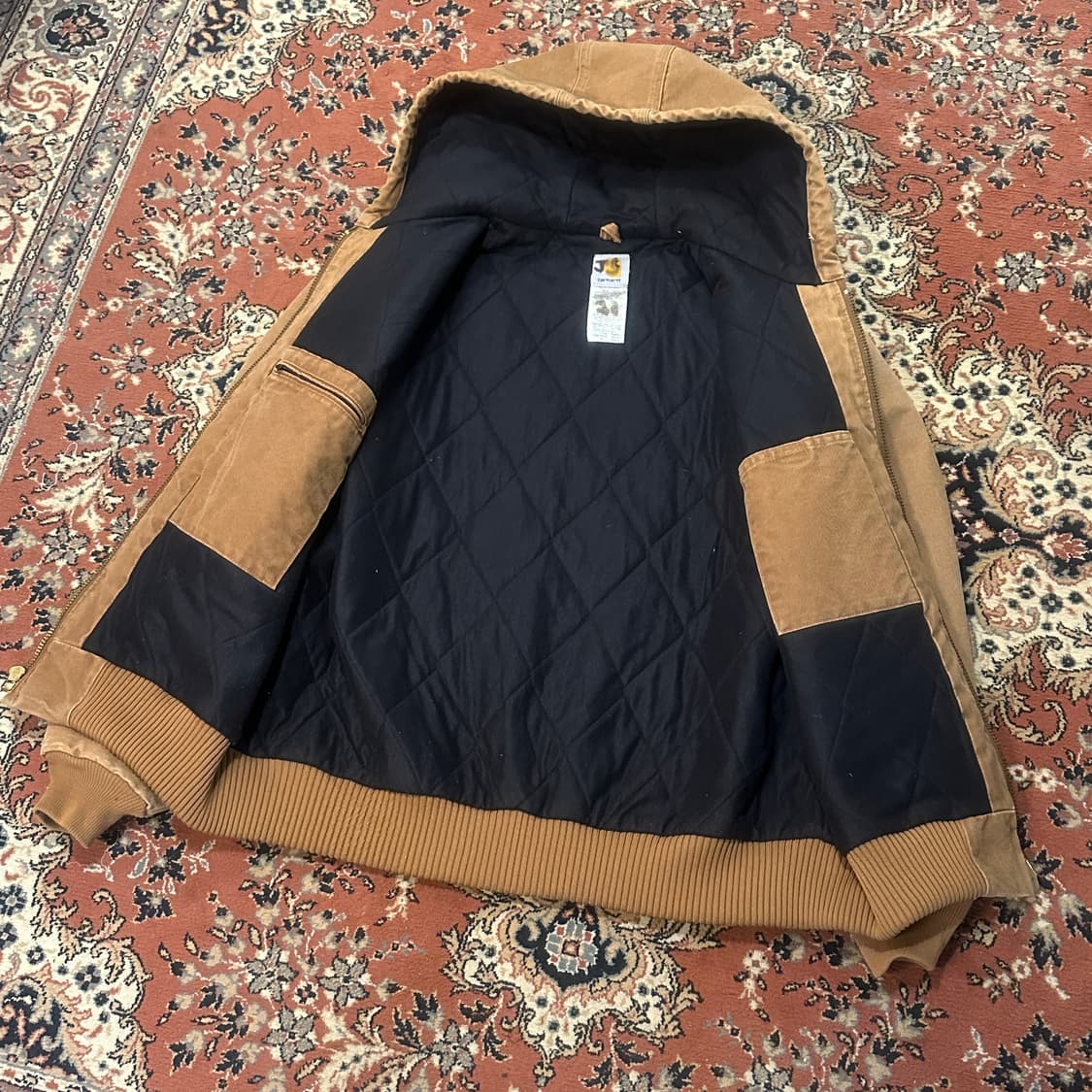 Carhartt 칼하트 j130 brn (XL-XXL) 브라운 액티브자켓 상품이미지6
