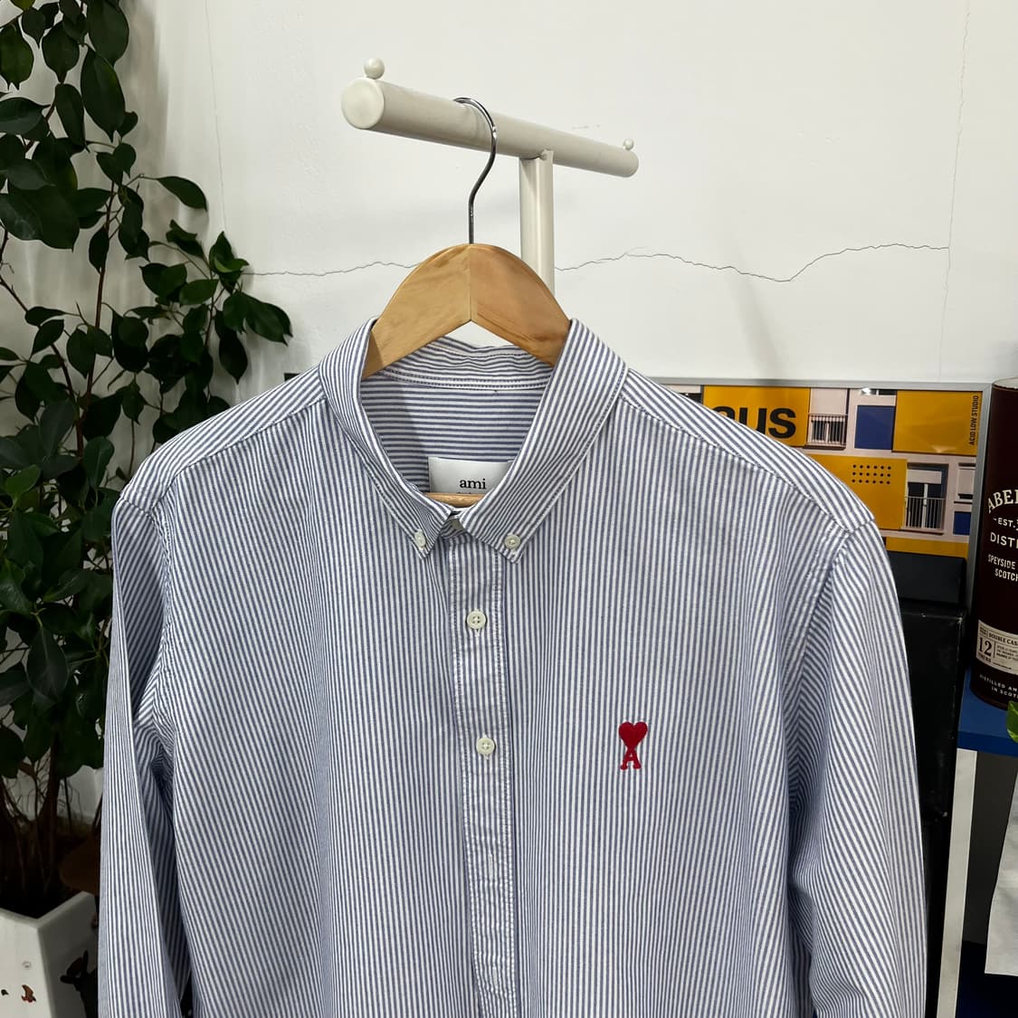아미 스트라이프 버튼다운 옥스포드 셔츠 43 상품이미지2