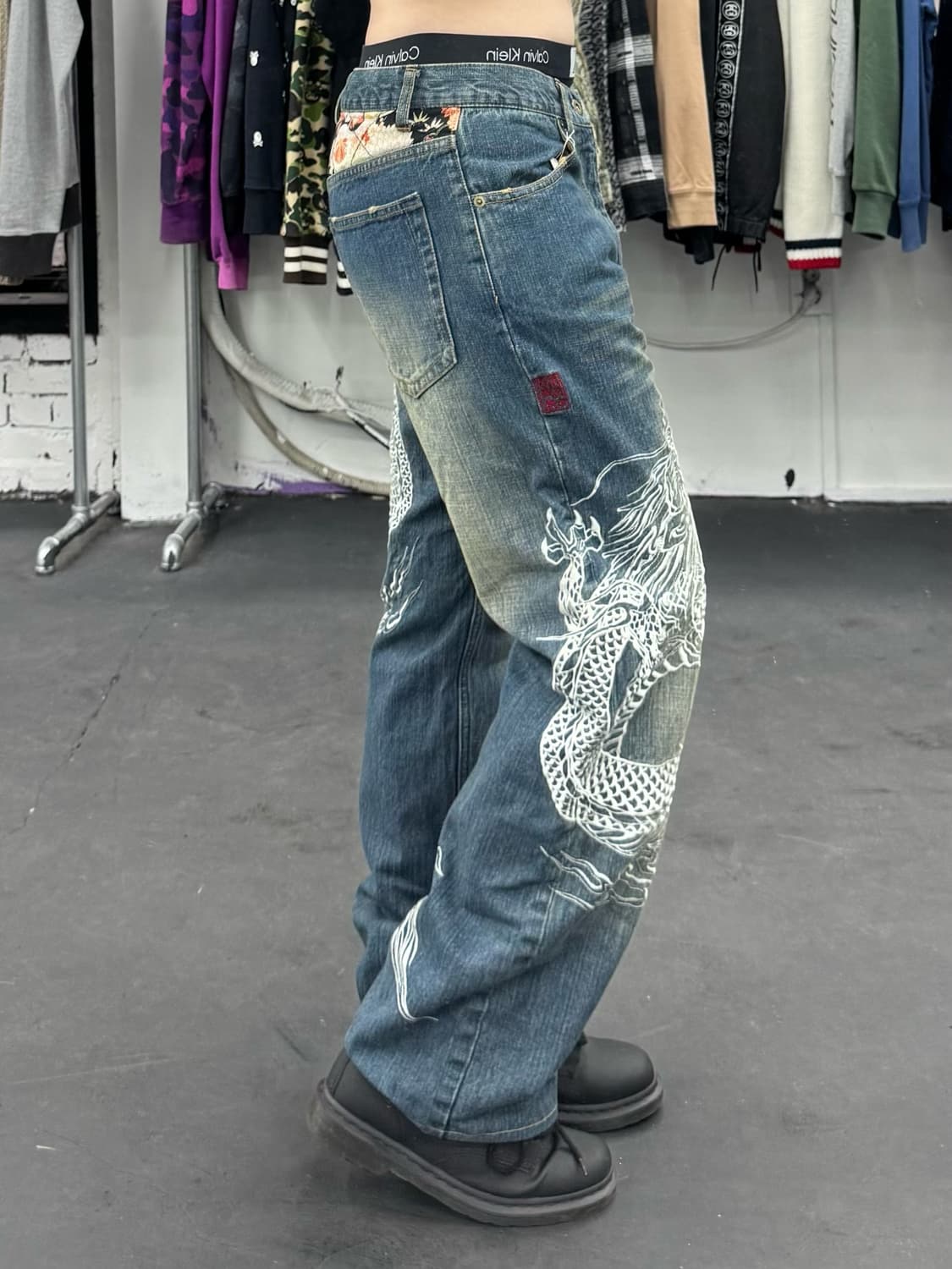 카라쿠리 타마시 오리엔탈 데님팬츠 상품이미지3