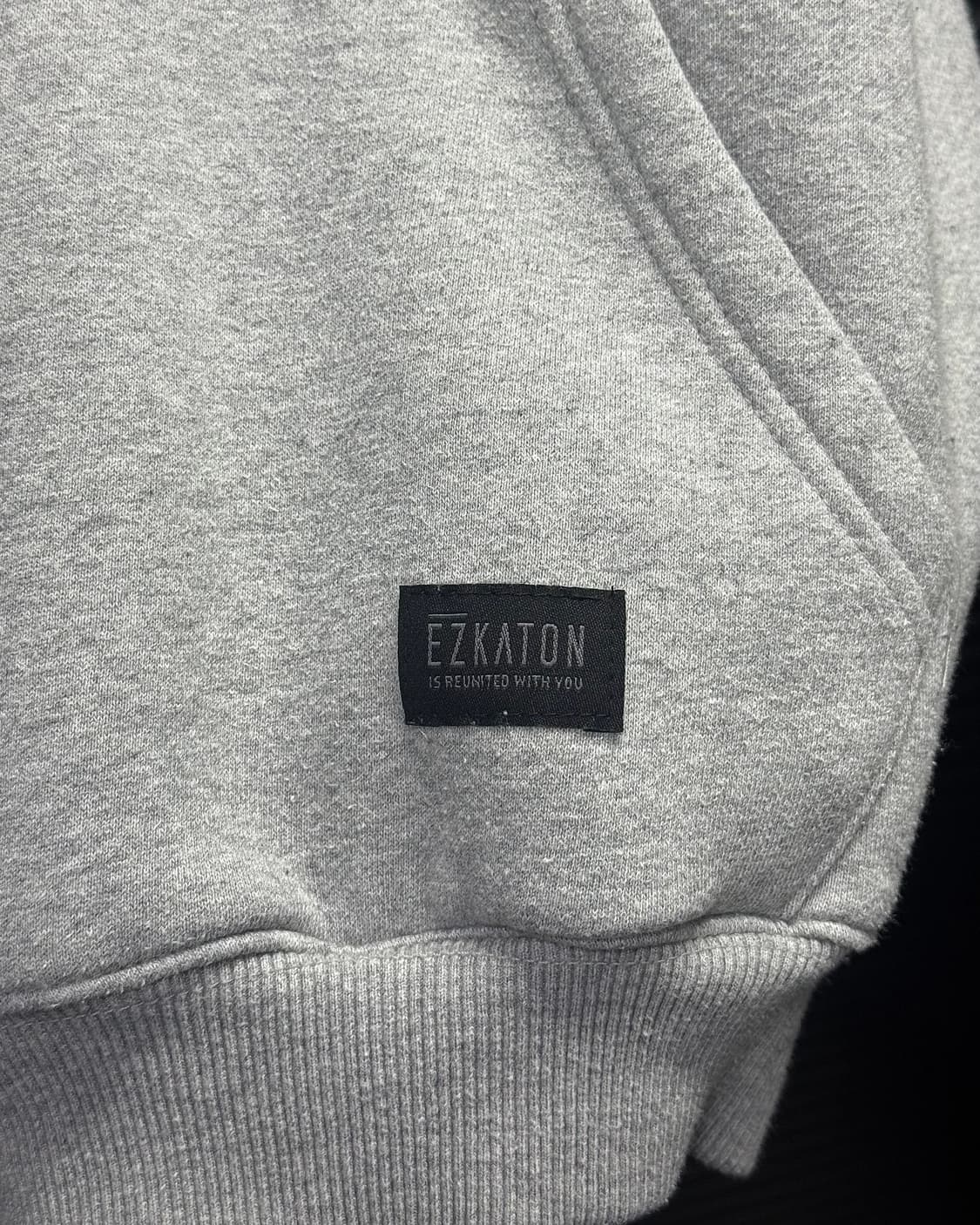 에즈카톤 오버핏 후드 후디 맨투맨 스웻셔츠 L 100 그레이 회색 스트릿 상품이미지6