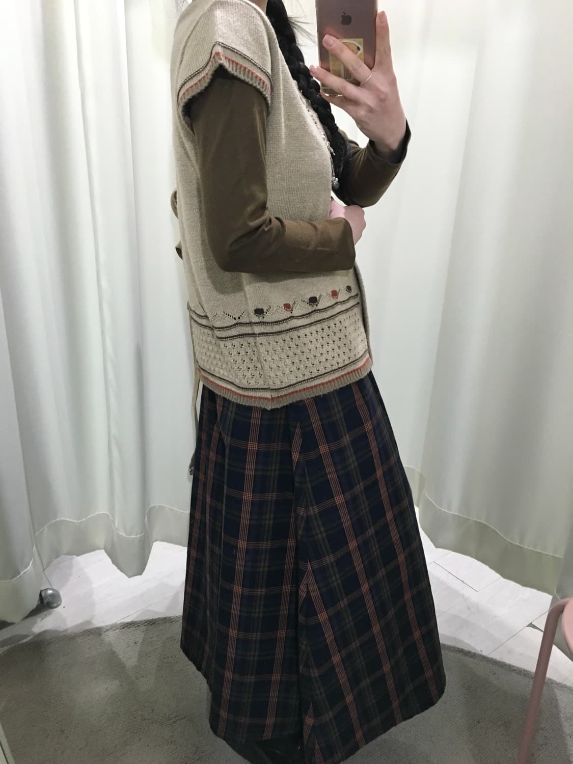 check button skirt 상품이미지6